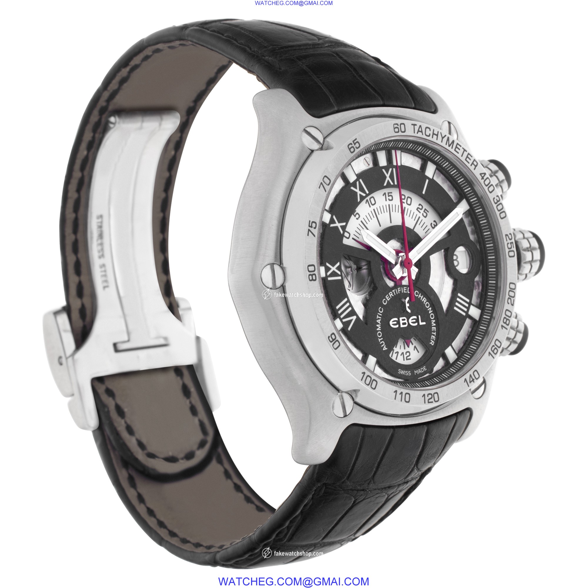 Ebel E9139L72 Chronograph Automatic Male Stainless Steel 4