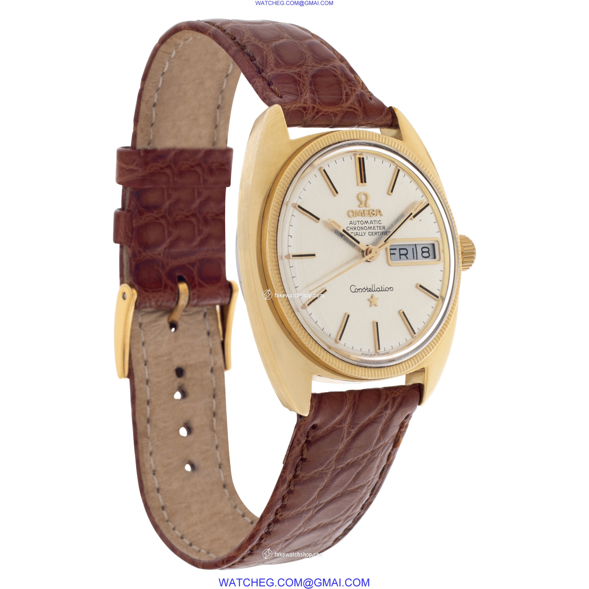 Omega 168029 Constellation Automatic Unisex Gold Fill & Stainless Steel 4