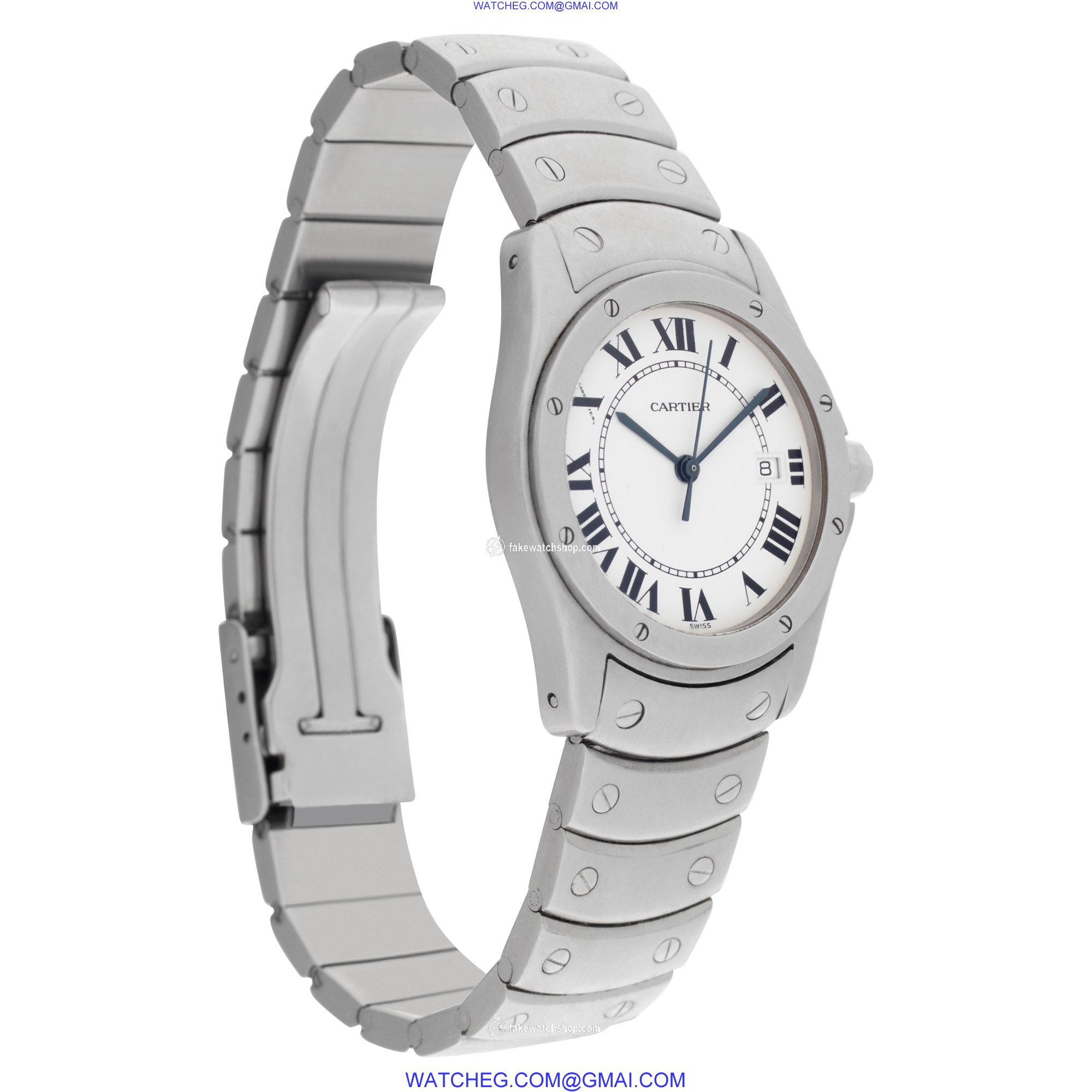 Cartier Cartier 1282 Santos Quartz Male Stainless Steel 4