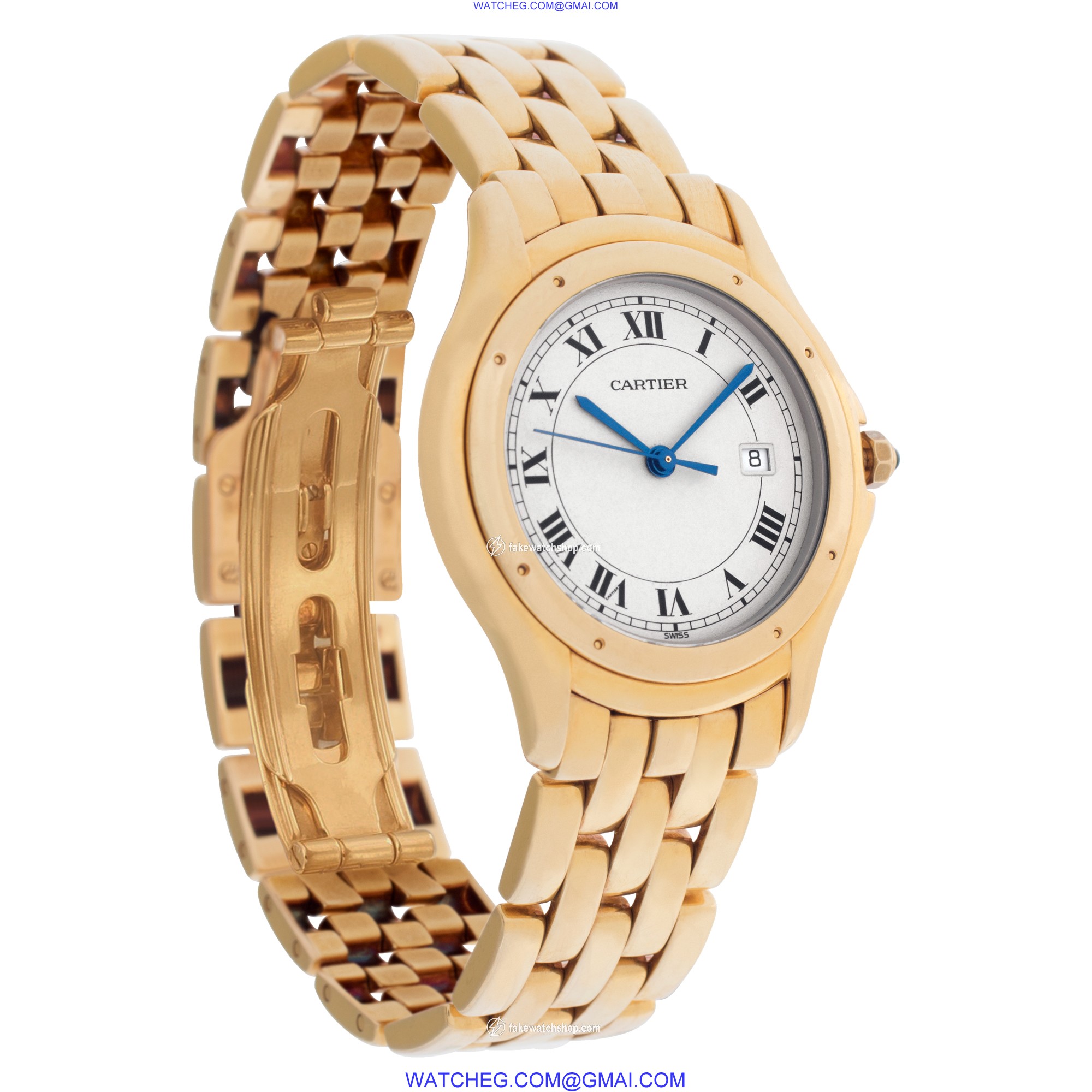 Cartier 887904 Cougar Quartz Unisex 18k yellow gold 4