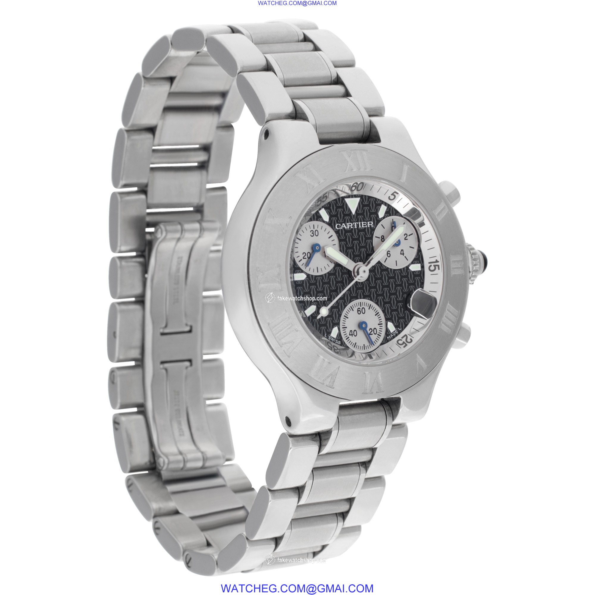 Cartier W10172t2 Chronoscaph 21 Quartz Male Stainless Steel 4