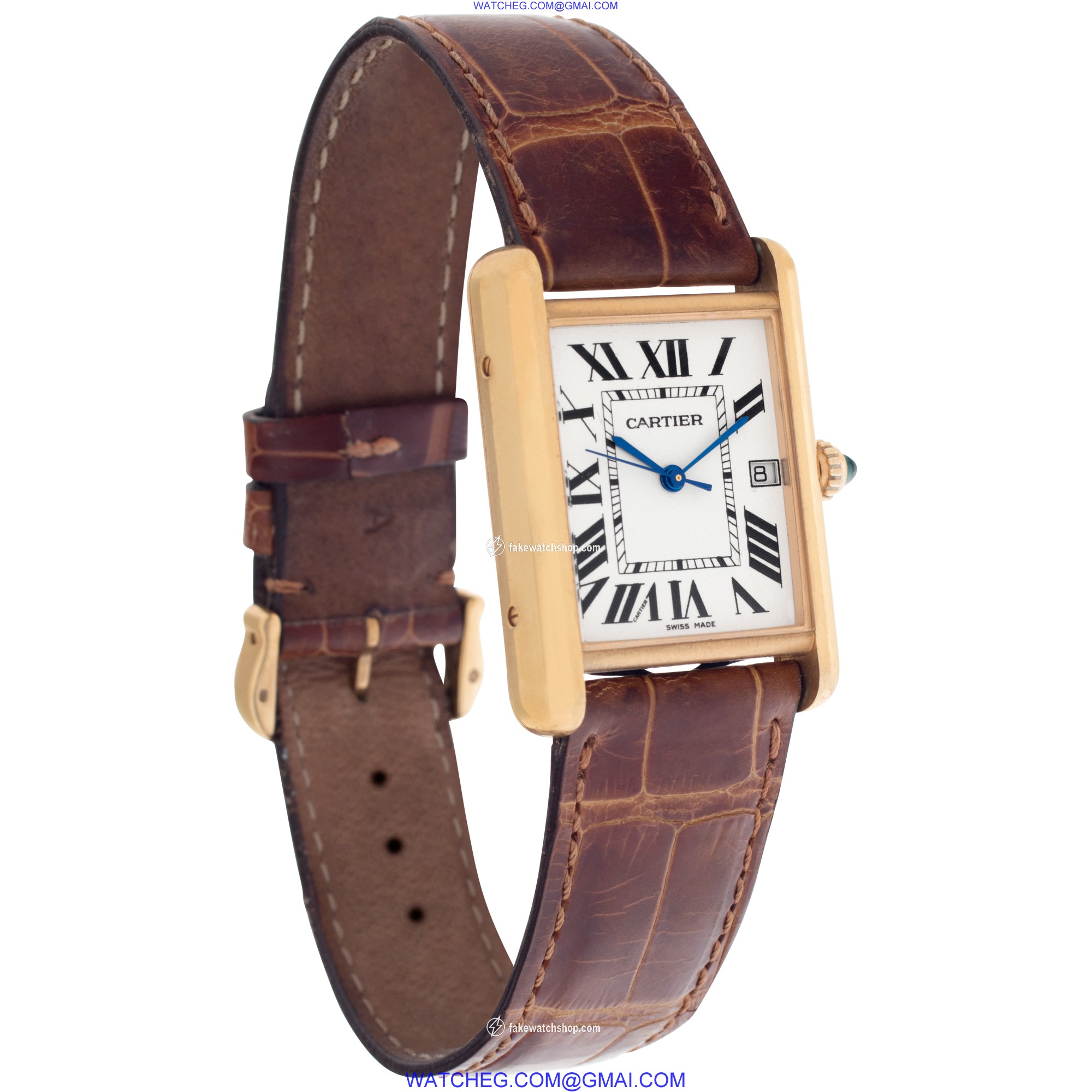 Cartier W1529756 Tank Louis Quartz Male 18k yellow gold 4