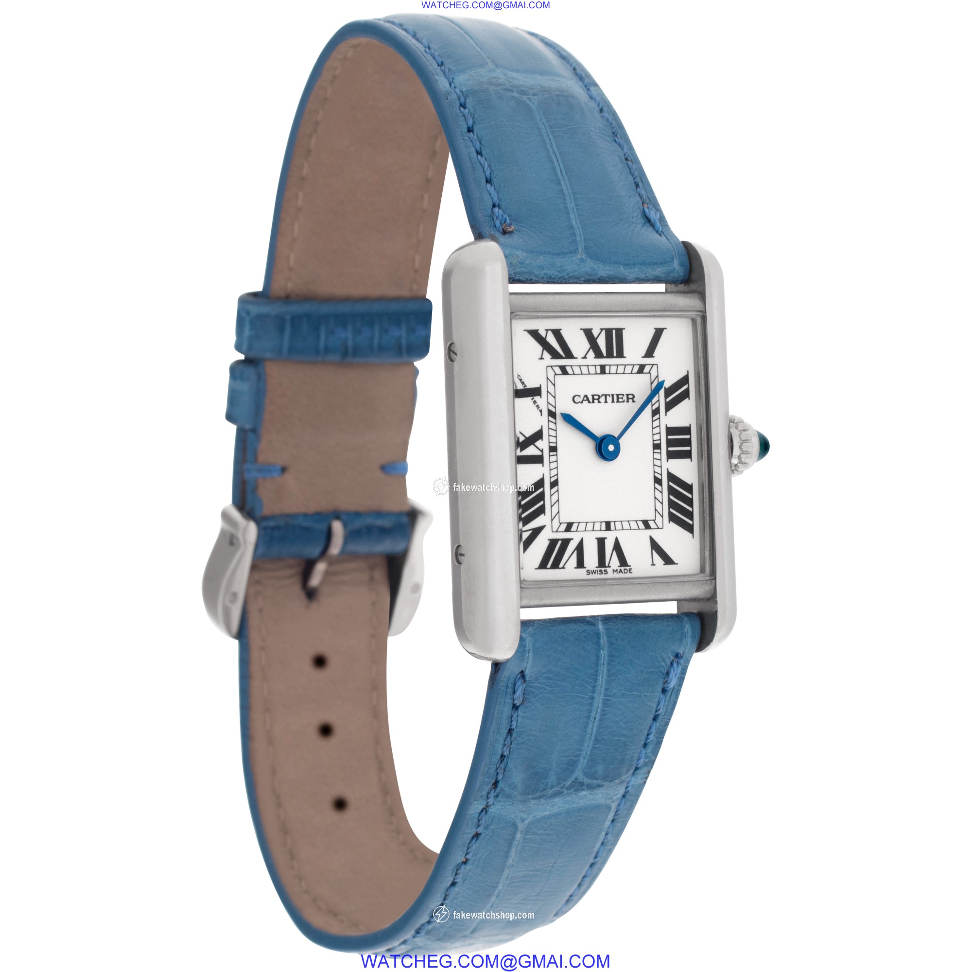 Cartier W1541056 Tank Louis Quartz Female 18k White Gold 4