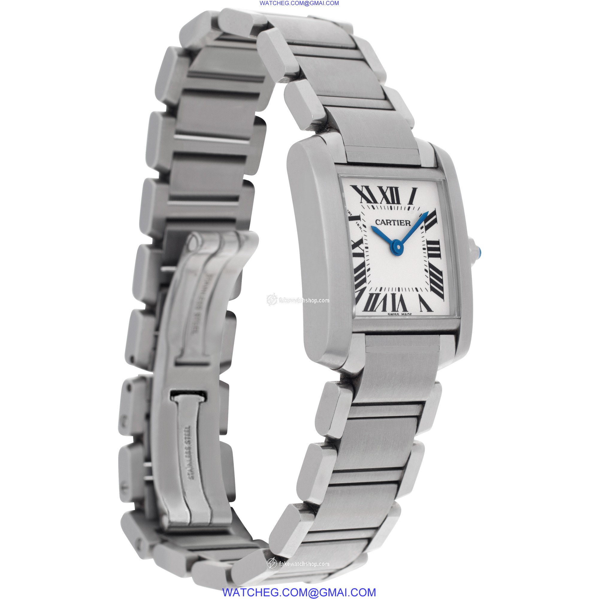 Cartier W51008Q3 Tank Francaise Quartz Female Stainless Steel 4