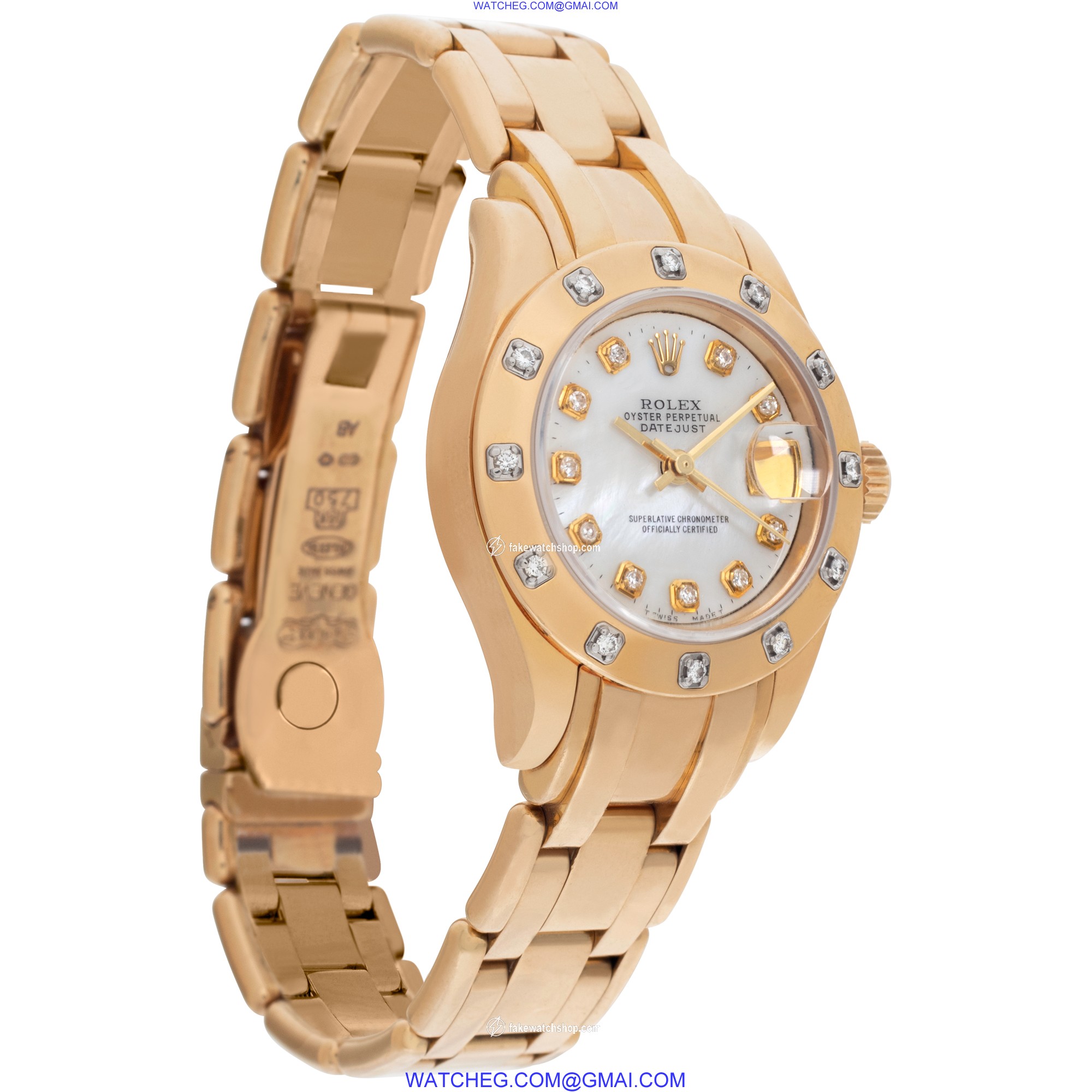 Rolex 80318 Pearlmaster Automatic Female 18k yellow gold 4