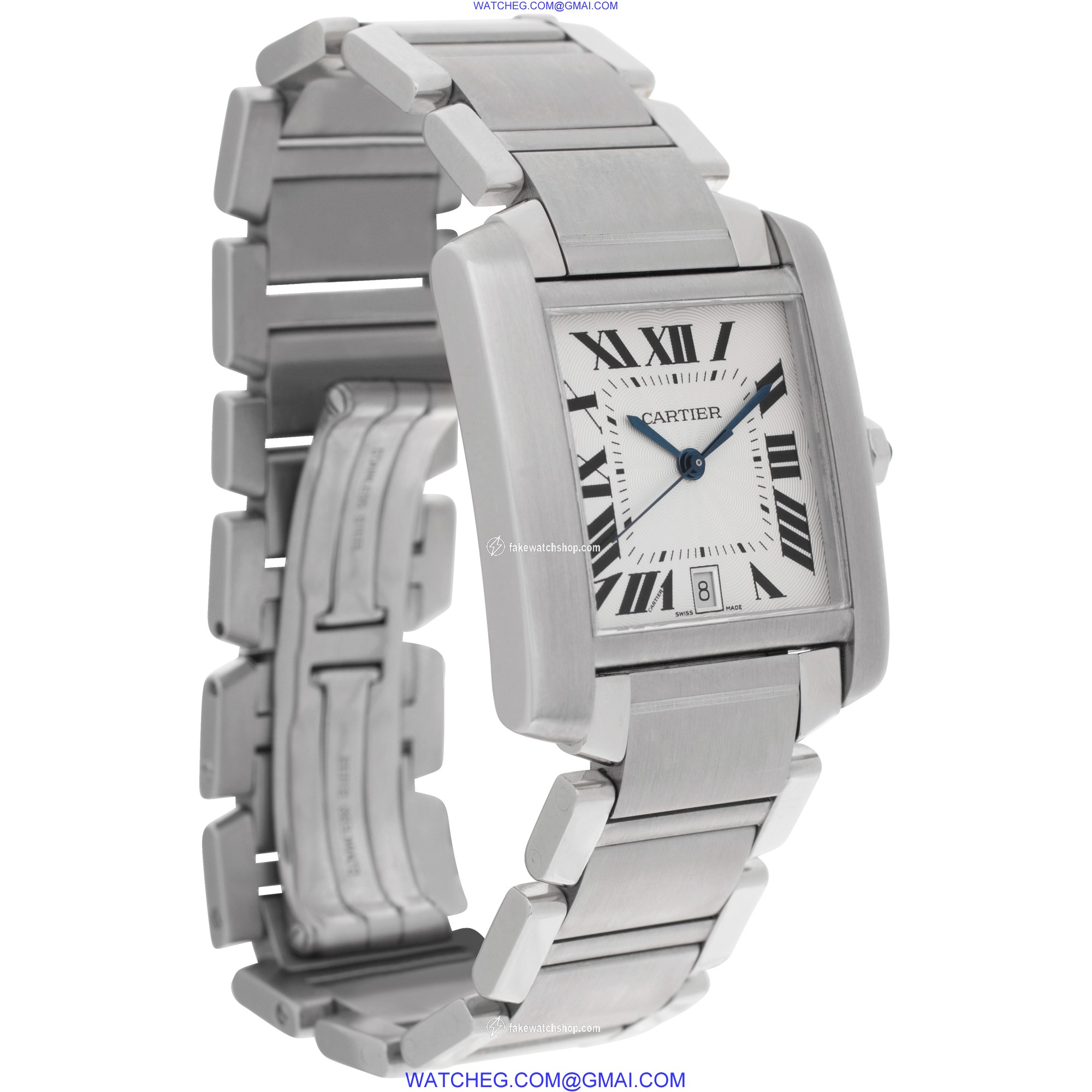 Cartier W51002Q3 Tank Francaise Automatic Unisex Stainless Steel 4