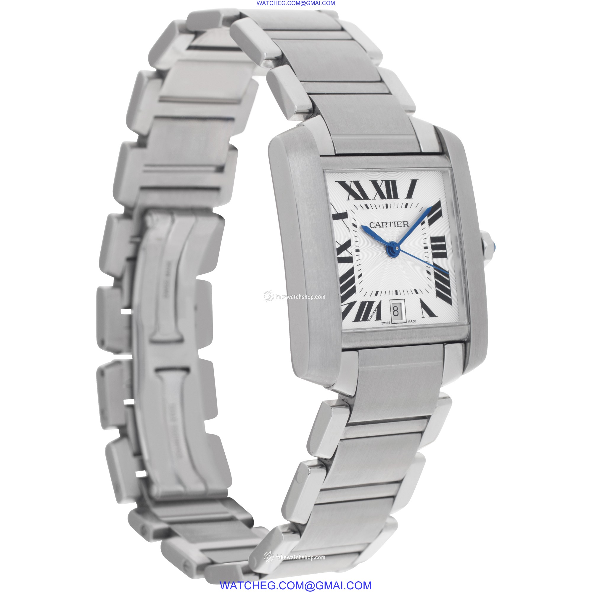 Cartier W51002Q3 Tank Francaise Automatic Unisex Stainless Steel 4