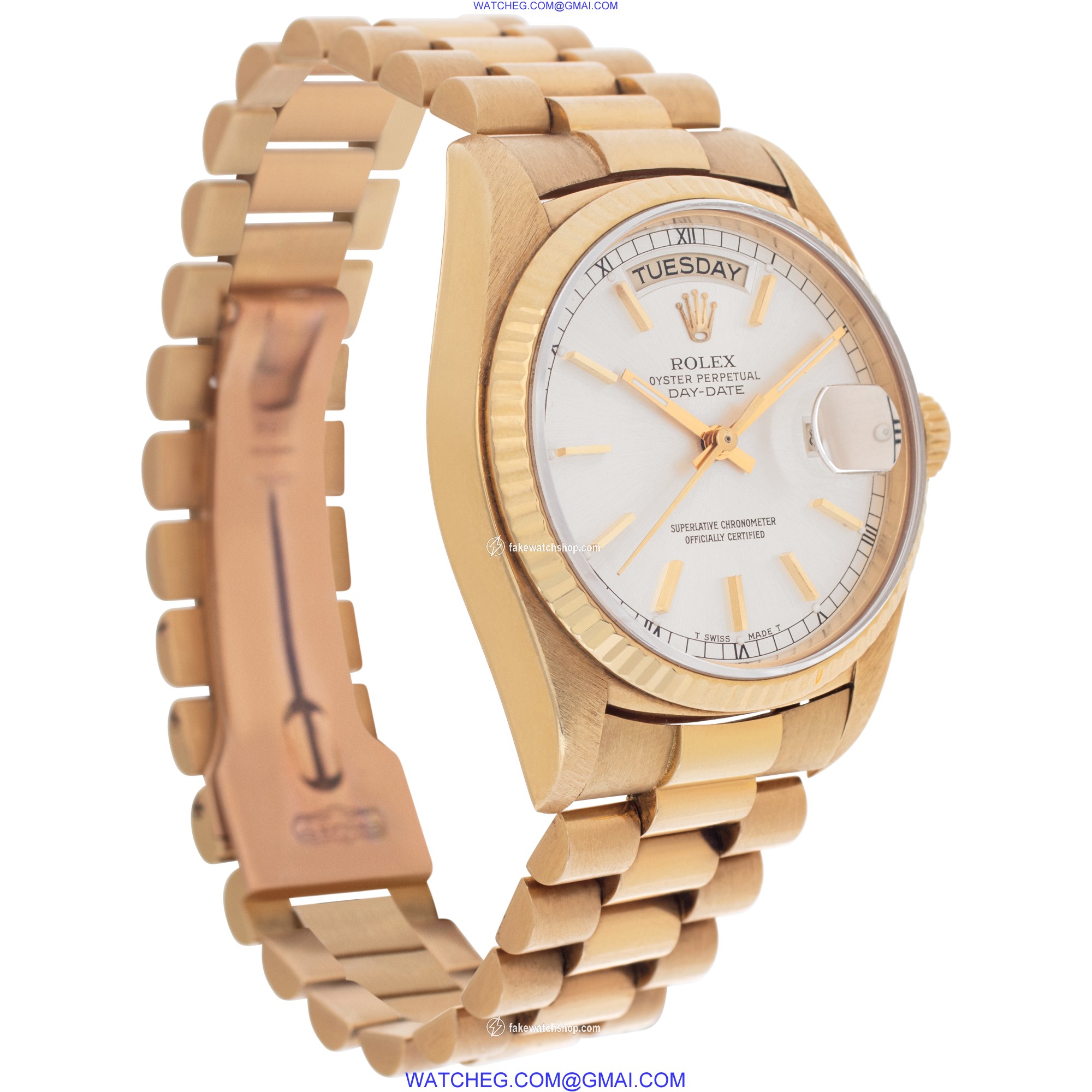 Rolex 18038 Day-Date Automatic Unisex 18k yellow gold 4