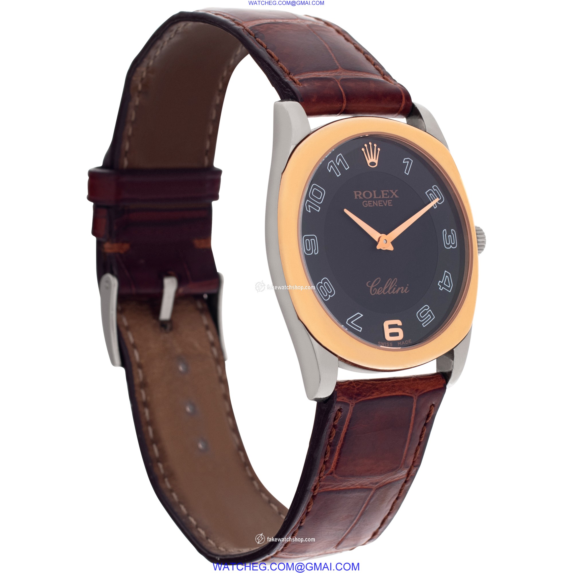 Rolex 4233 Cellini Manual Male 18k rose & white gold 4