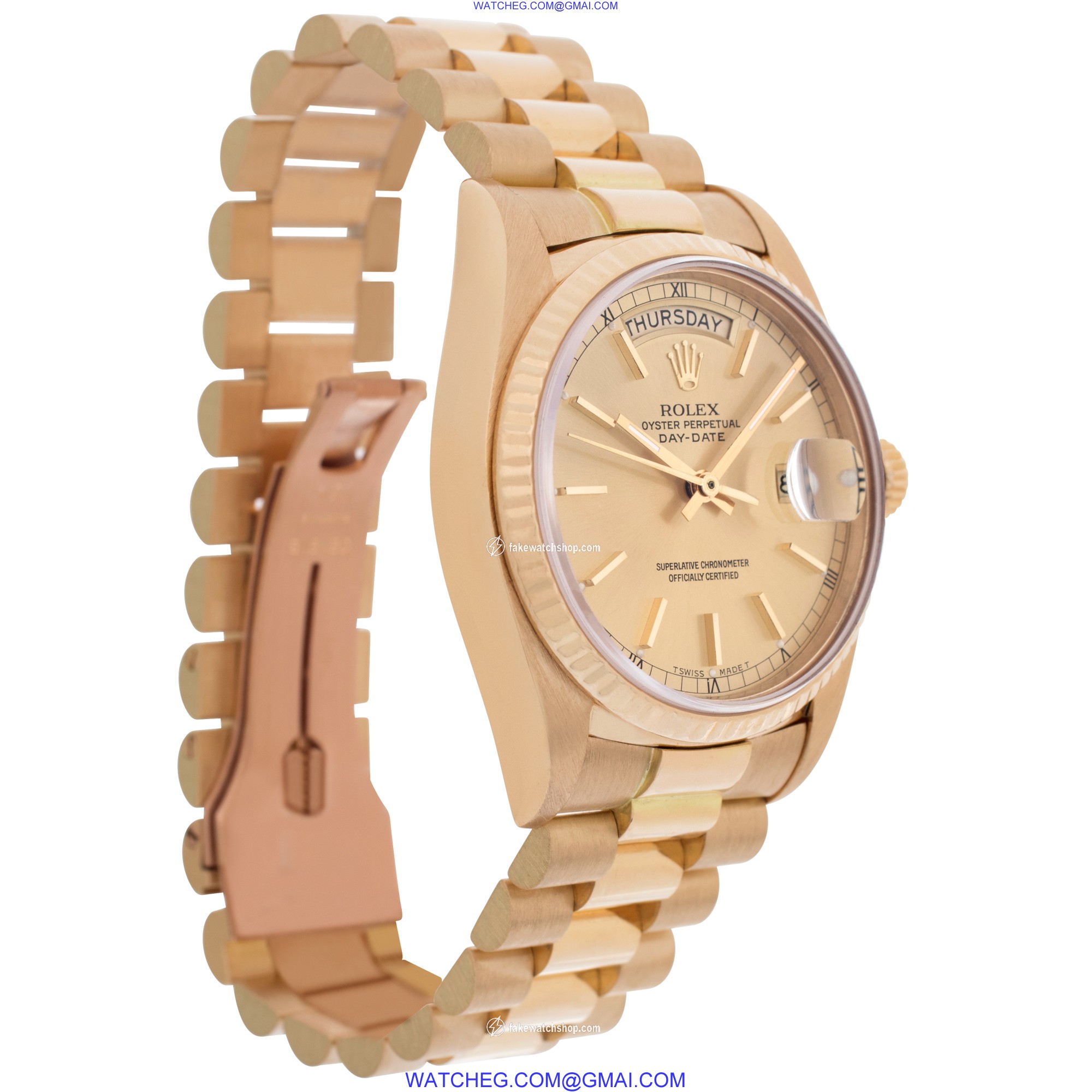 Rolex 18038 Day-Date Automatic Male 18k Yellow Gold 4
