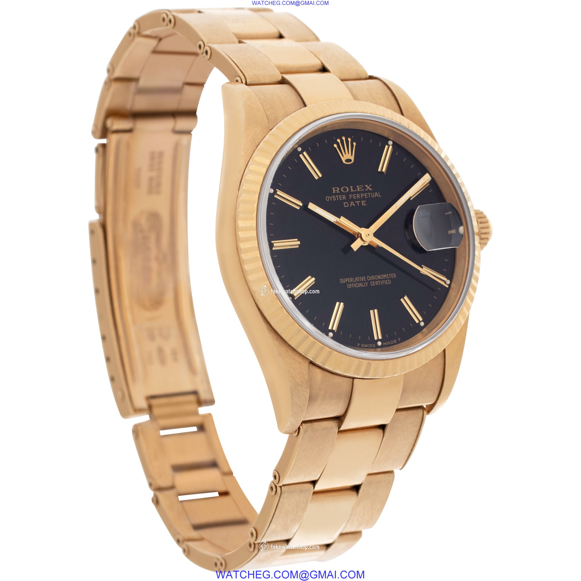 Rolex 15238 Date Automatic Unisex 18k yellow gold 4