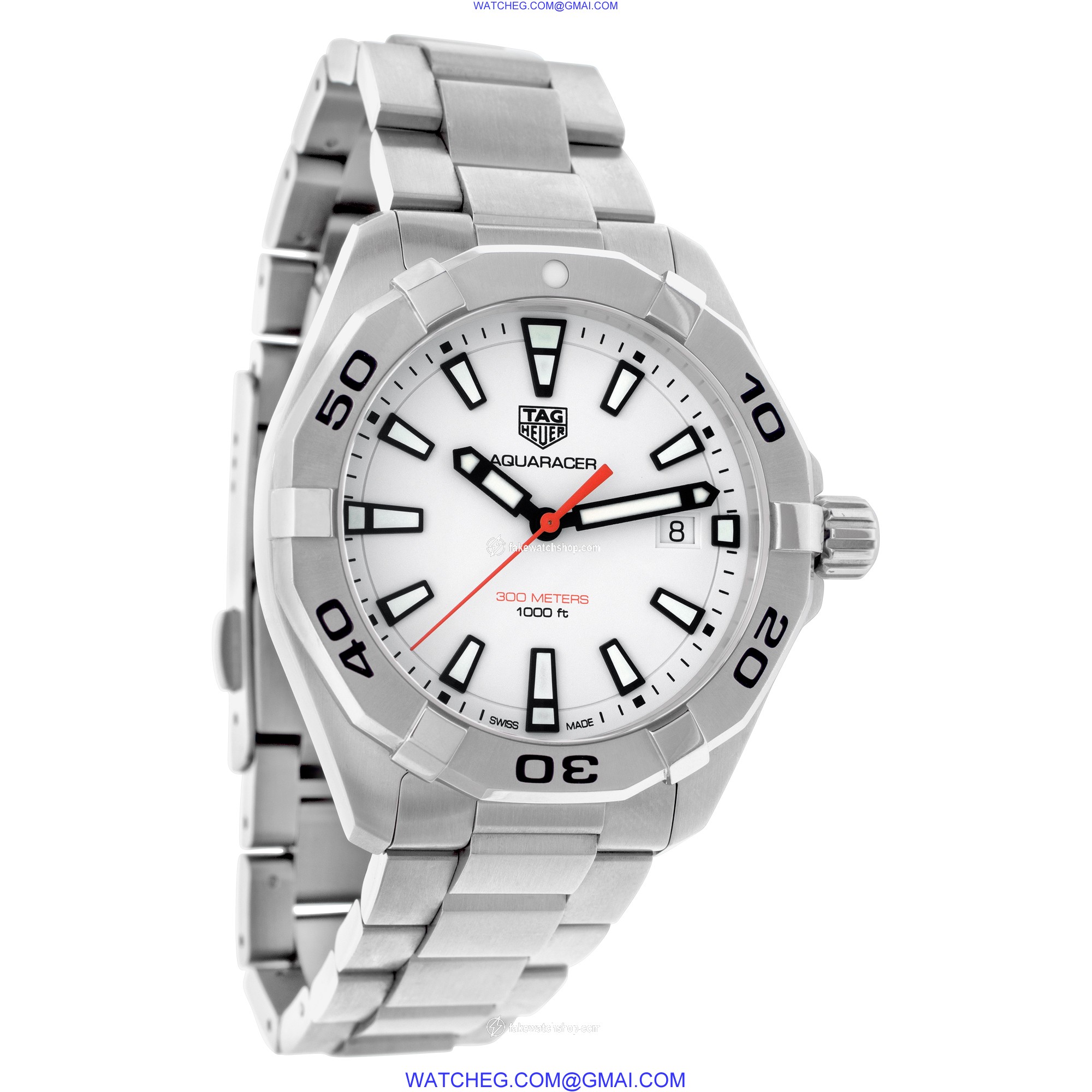 Tag Heuer wbd1111 Aquaracer Quartz Male Stainless Steel 4