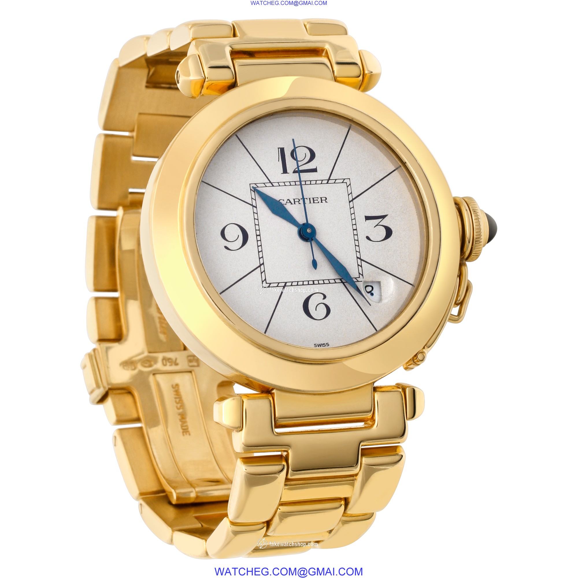 Cartier 1986 Pasha Automatic Male 18k Yellow Gold 4