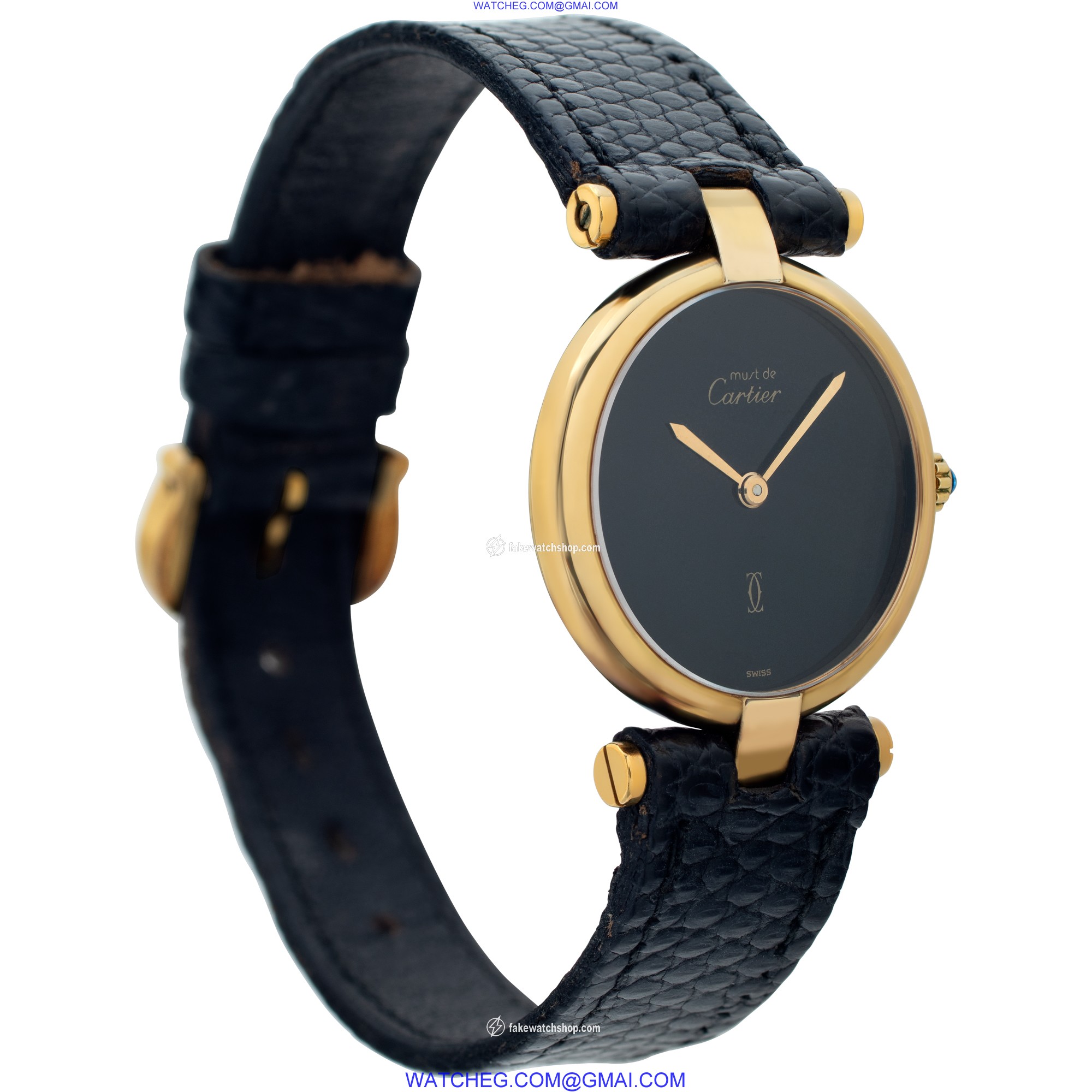 Cartier 130240 Must Quartz Female Gold Plate 4