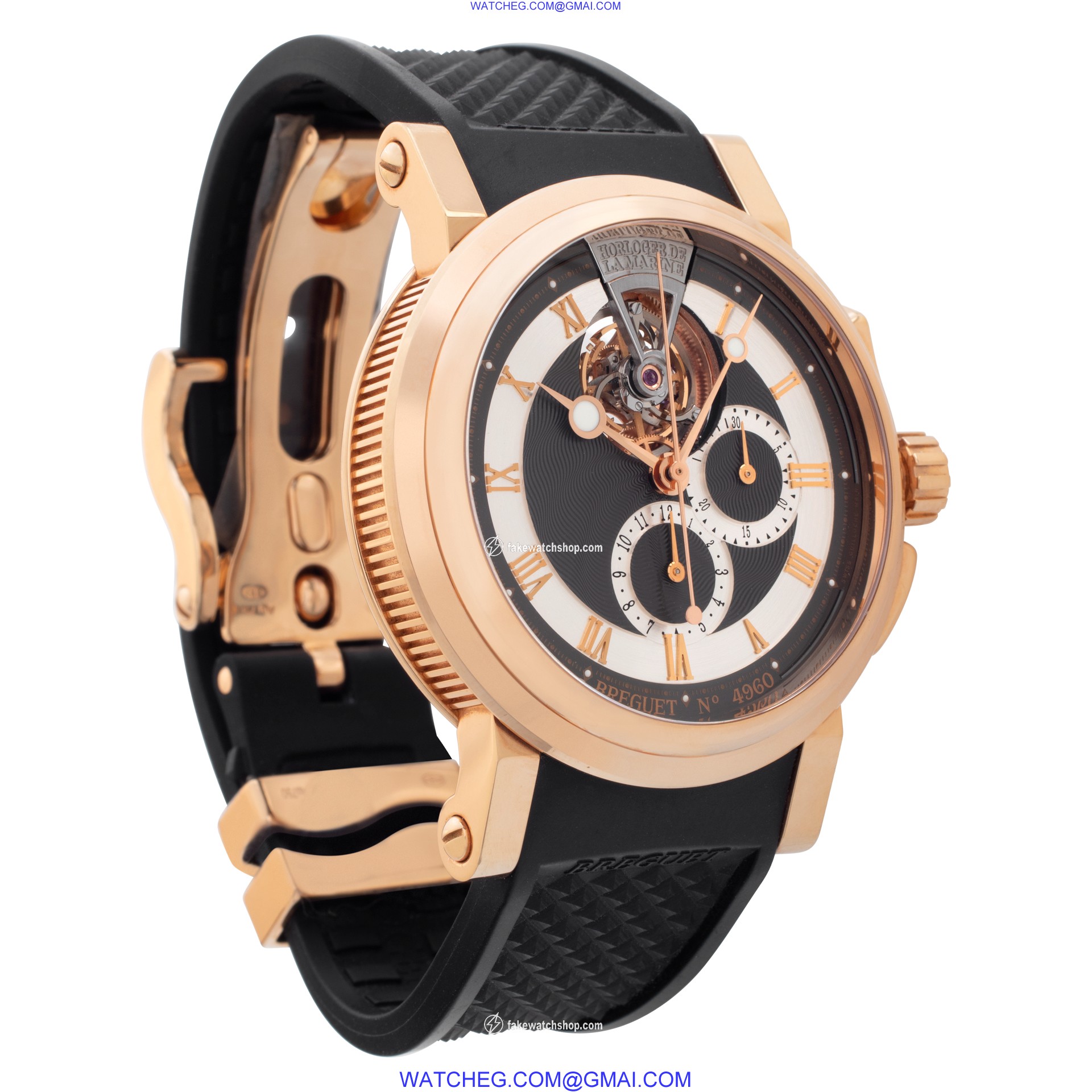 Breguet 5837br/92/5zu Marine Automatic Male 18k rose gold 4