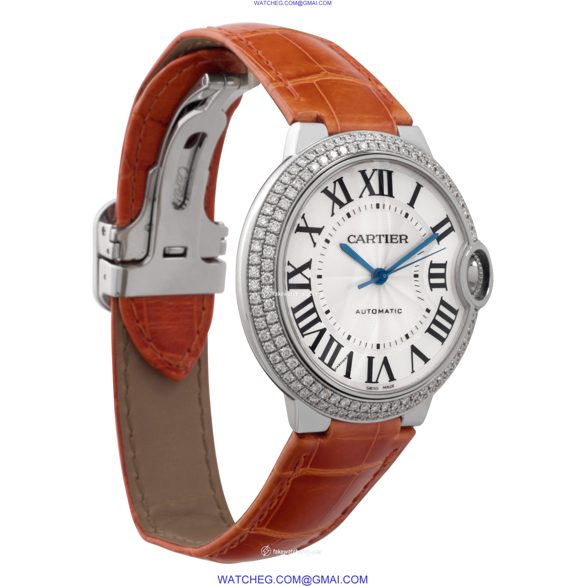 Cartier WE900651 Ballon Bleu Automatic Female 18k White Gold 4