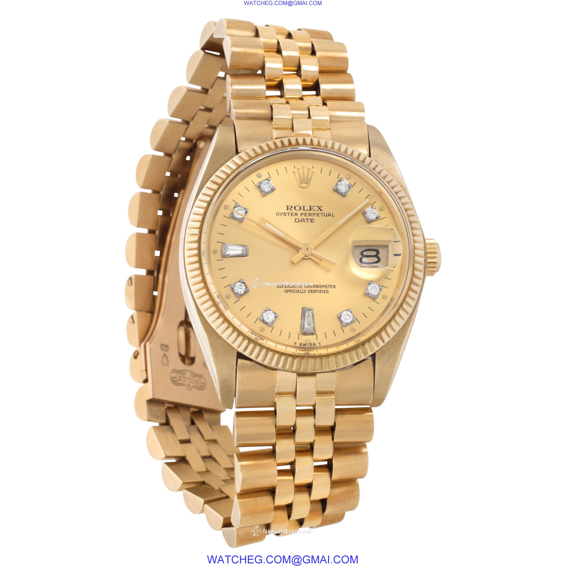 Rolex 1503 Date Automatic Unisex 14k yellow gold 4