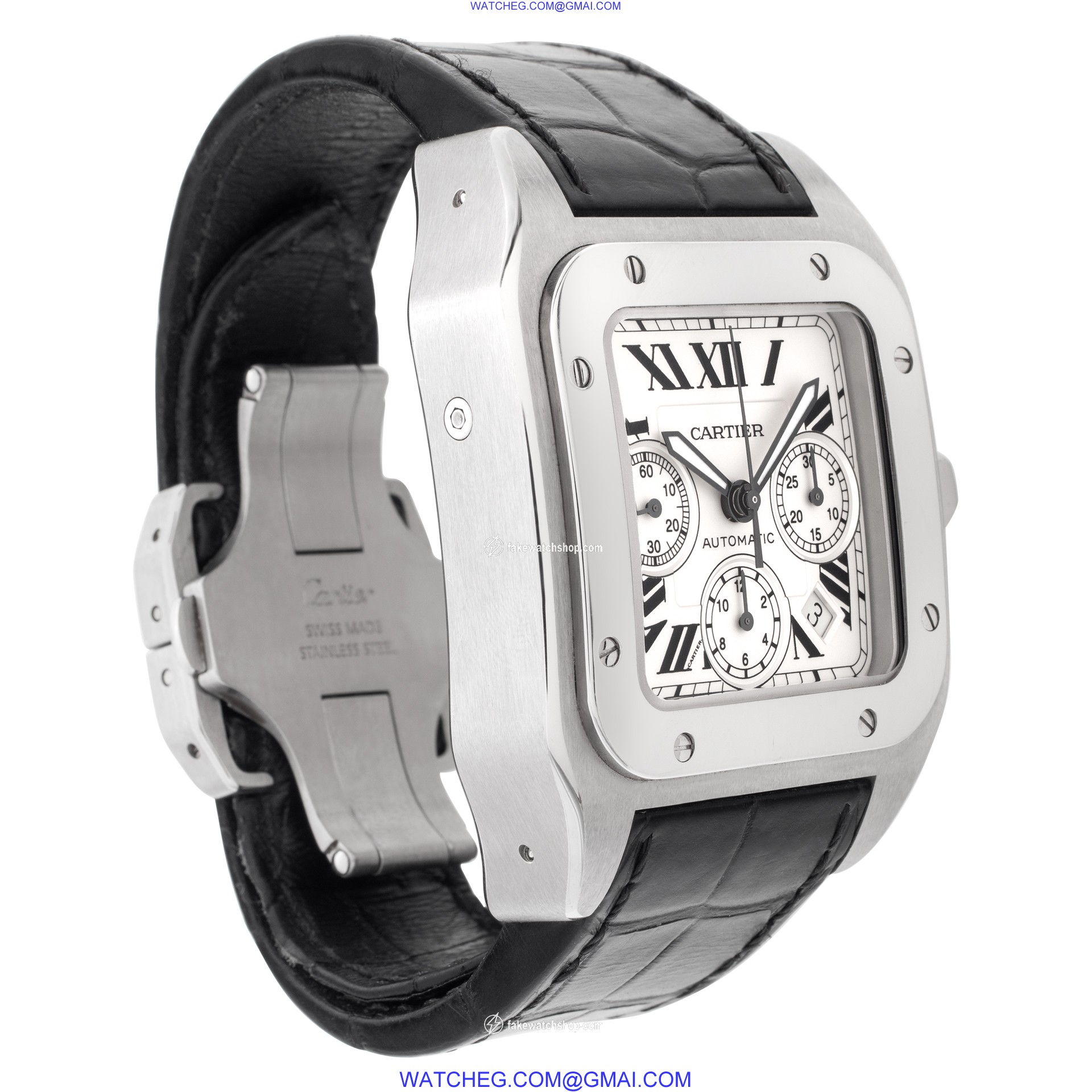 Cartier W20090X8 Santos 100 Automatic Male Stainless Steel 4