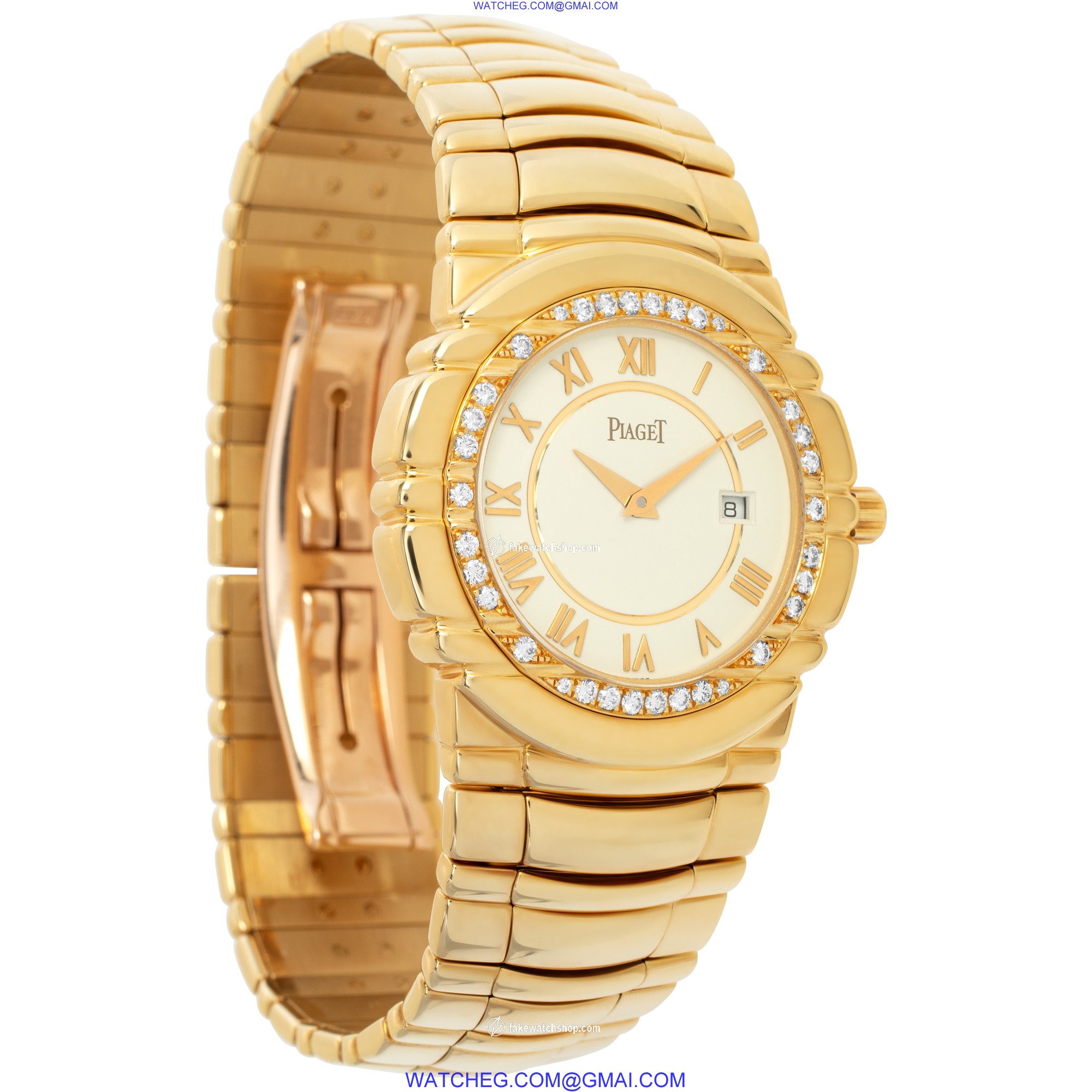 Piaget 17043 m 401 D Tanagra Quartz Unisex 18k yellow gold 4