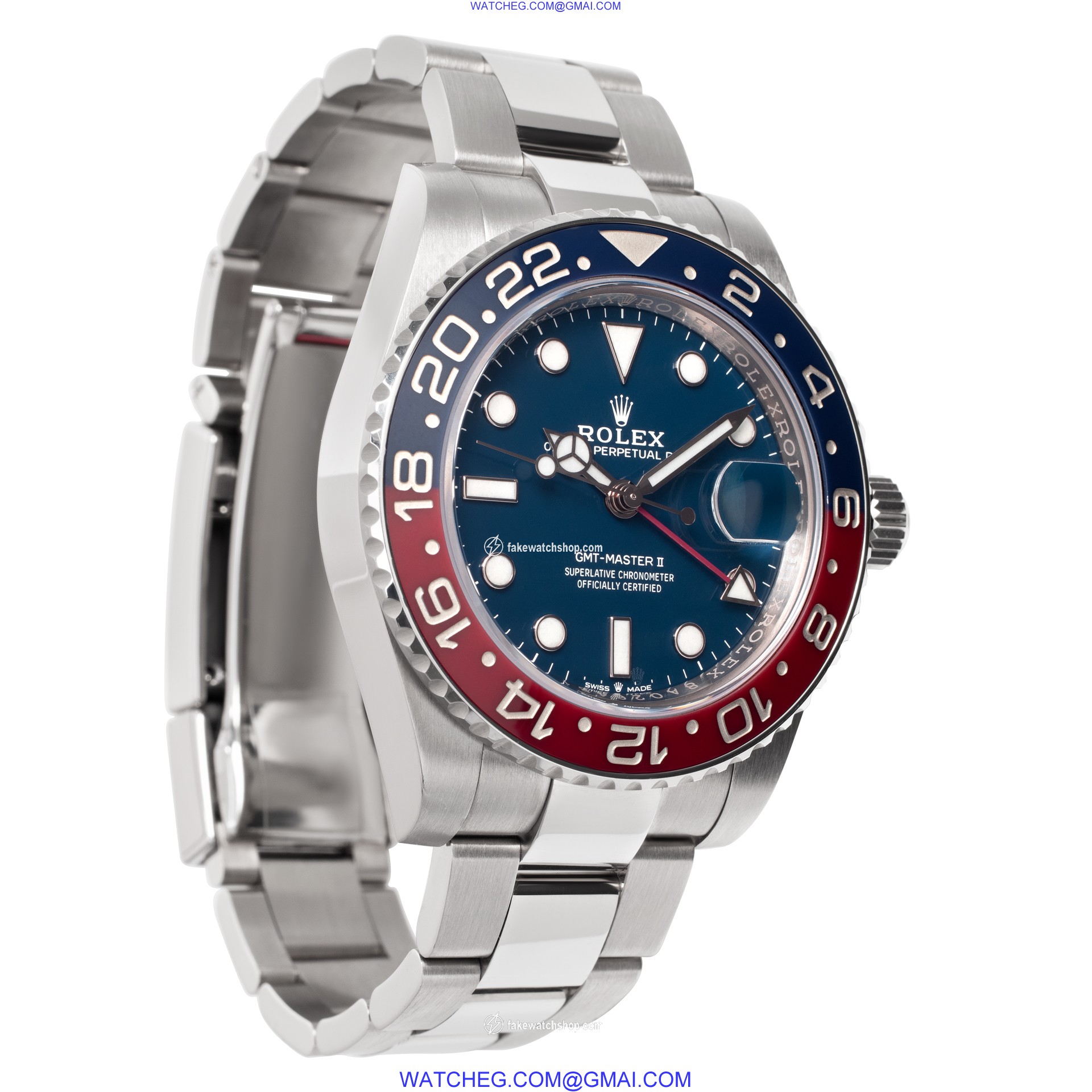 Rolex 126719BLRO GMT-Master II Automatic Male 18k White Gold 4