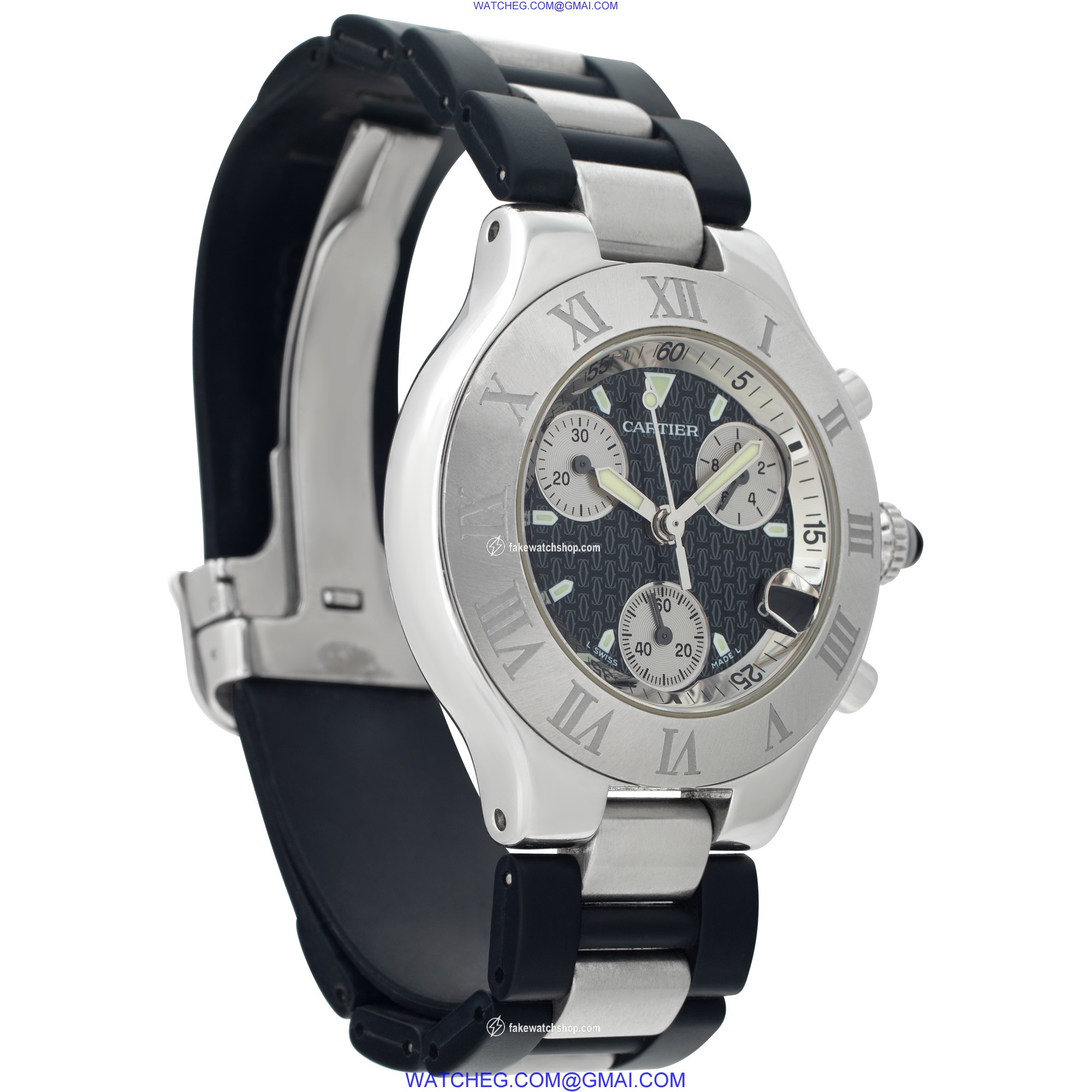Cartier W10125U2 Chronoscaph Quartz Female Stainless Steel 4