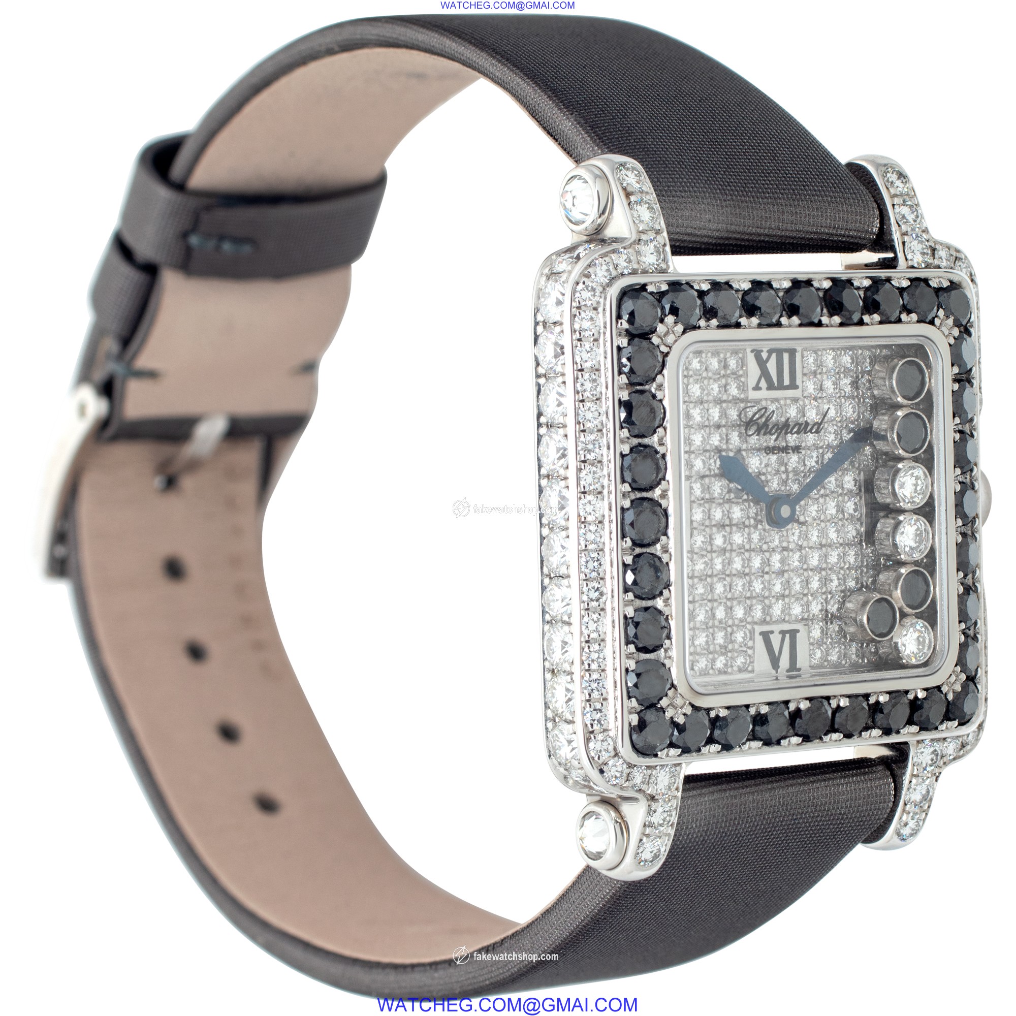 Chopard 27/6730-50 Happy Sport Quartz Female 18k White Gold 4