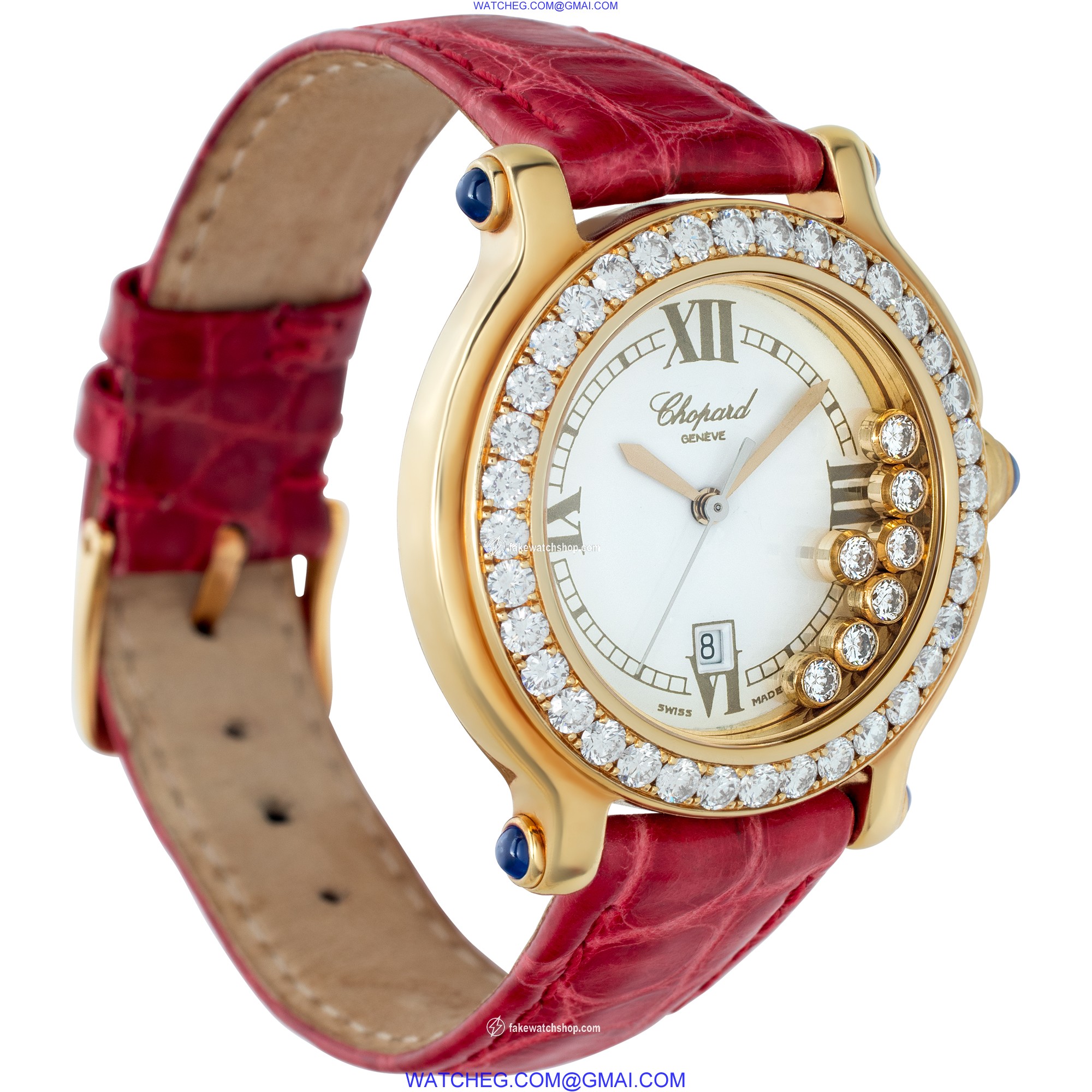 Chopard 27/6144-23/11 Happy Sport Quartz Female 18k yellow gold 4