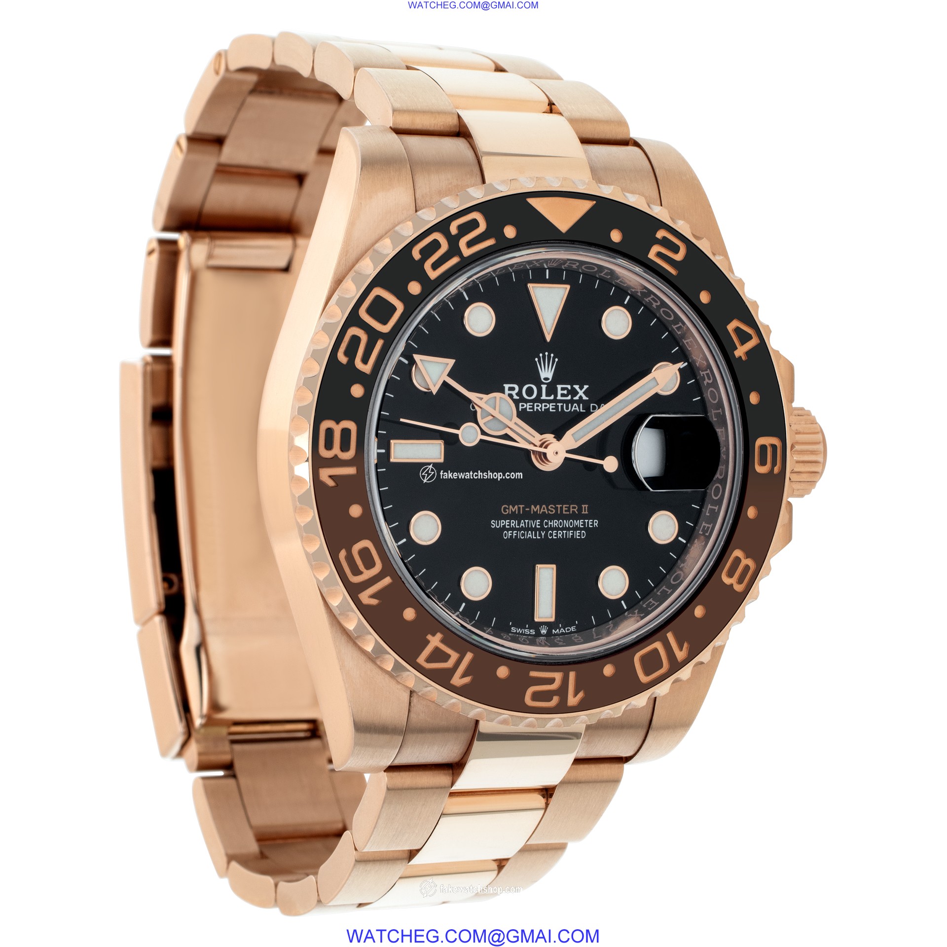 Rolex 126715CHNR GMT-Master II Automatic Unisex 18k rose gold 4