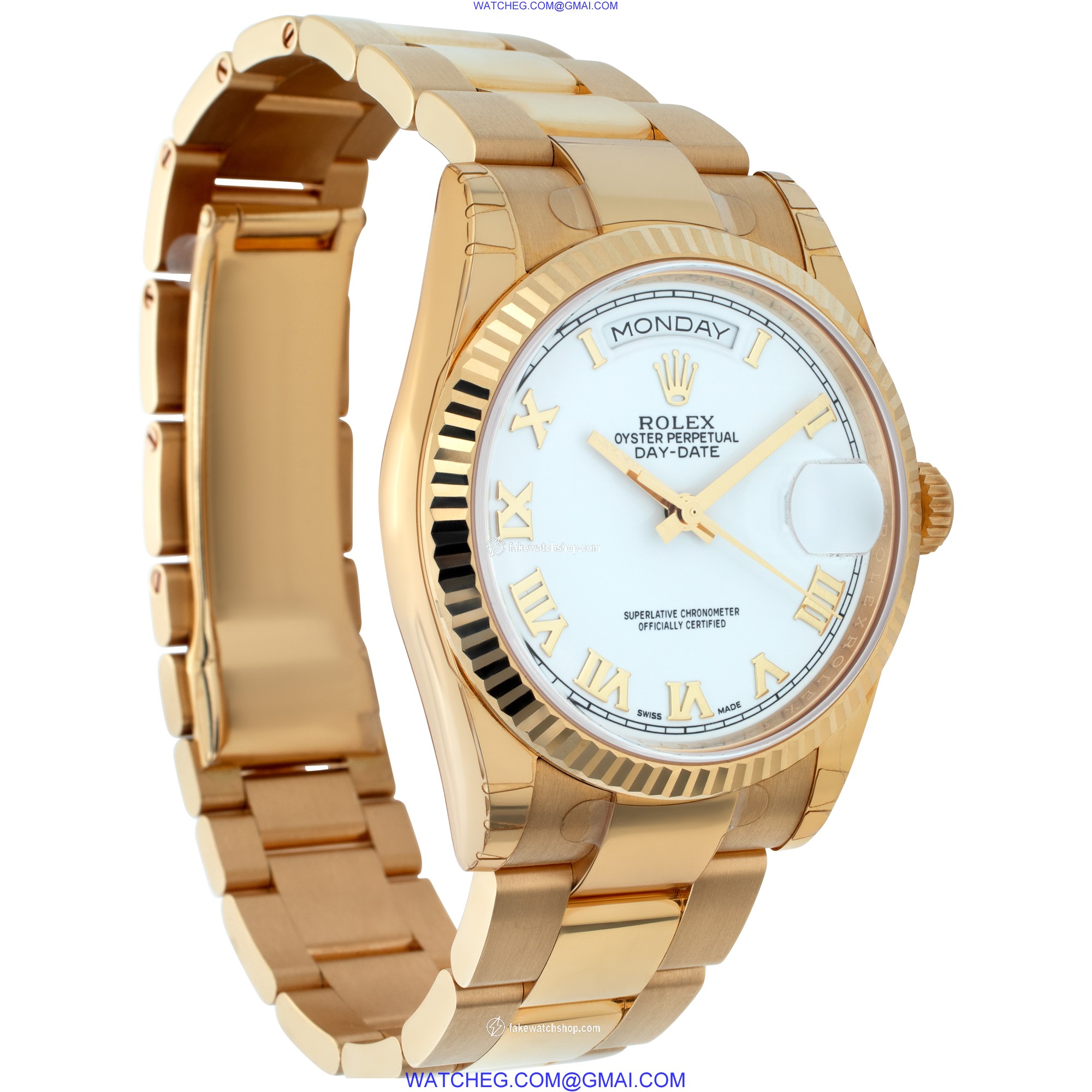 Rolex 118238 Day-Date Automatic Unisex 18k yellow gold 4