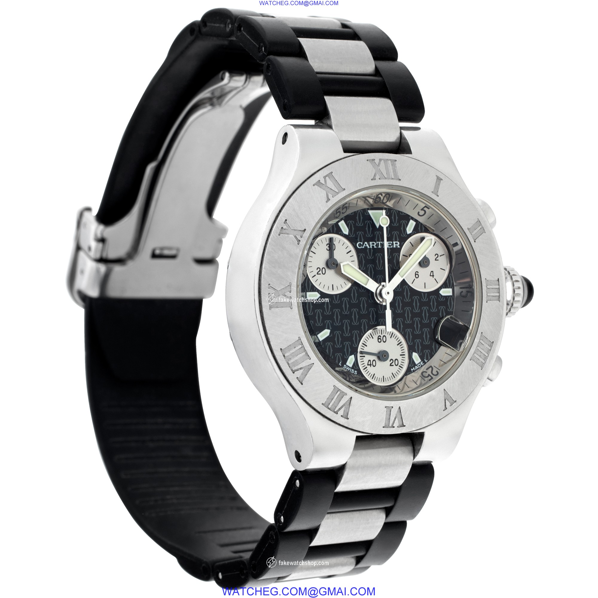 Cartier  W10198U2 Chronoscaph 21 Quartz Female Stainless Steel 4