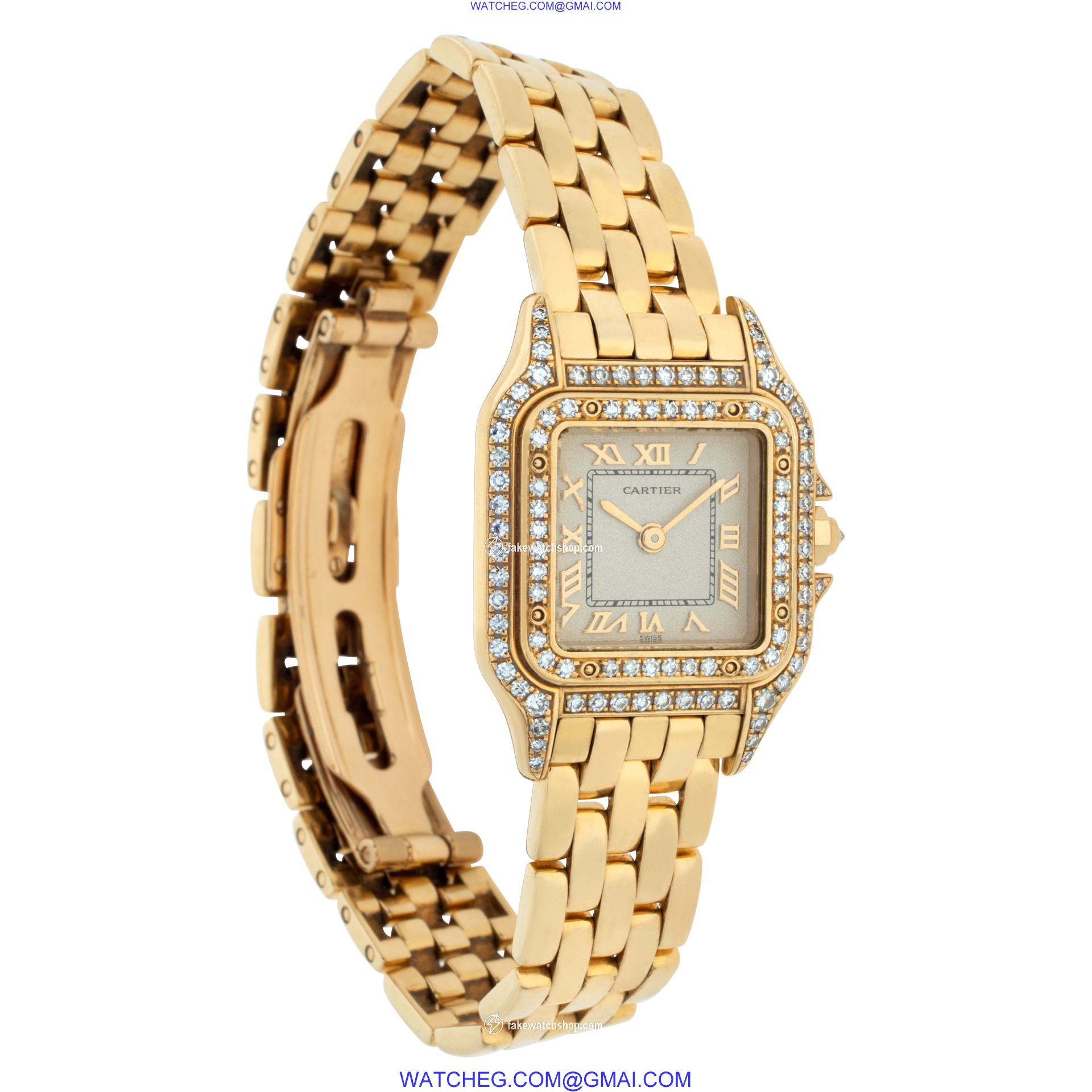 Cartier WF3072B9 Panthere Quartz Female 18k yellow gold 4