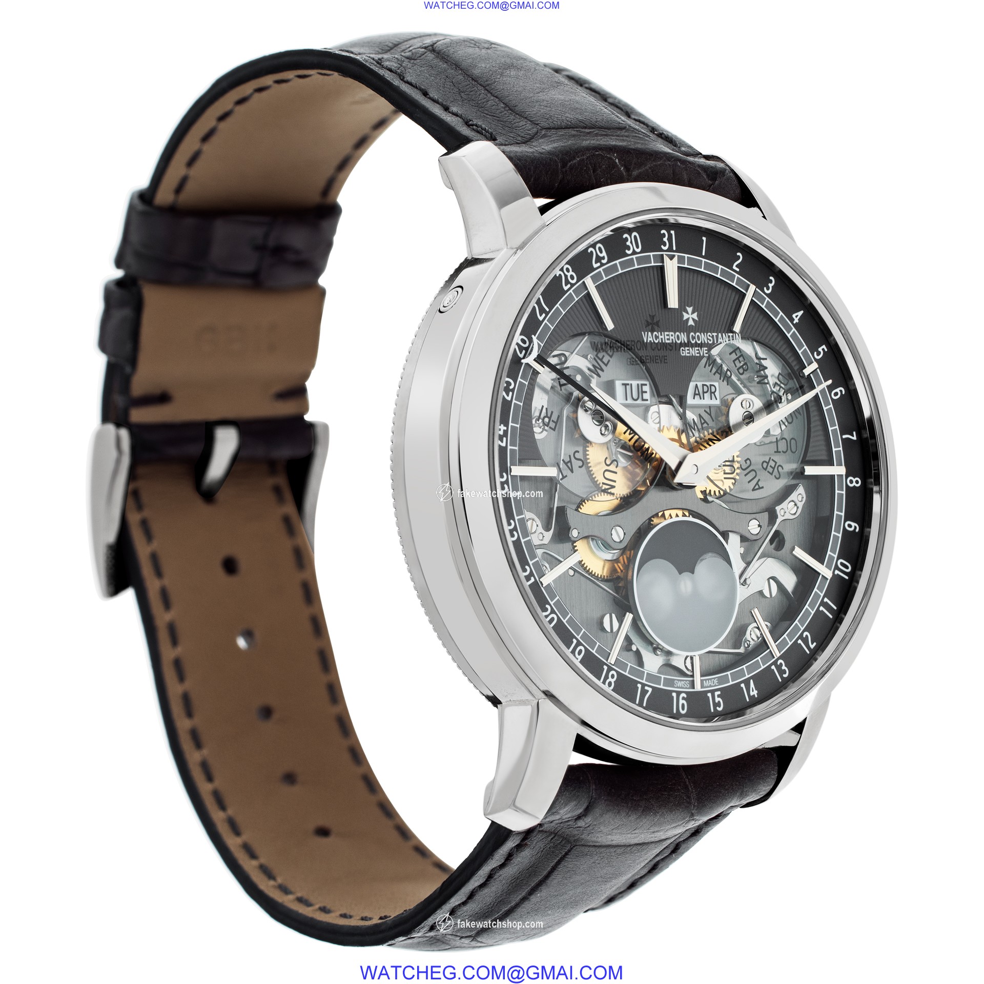 Vacheron Constantin 4020T/000G-B655 Traditionnelle Automatic Male 18k White Gold 4