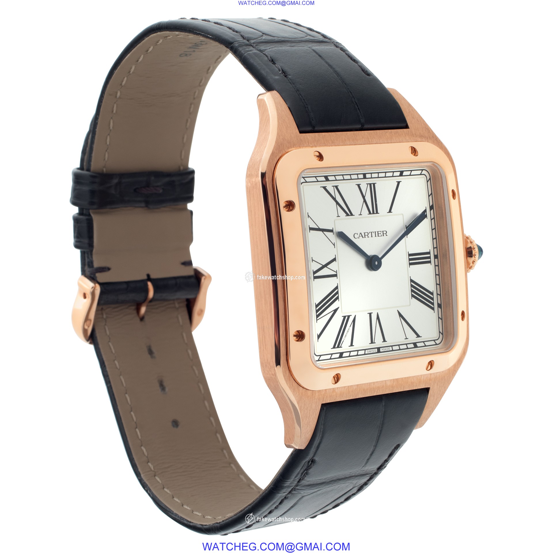 Cartier wgsa0032 Santos Dumont Manual Male 18k rose gold 4
