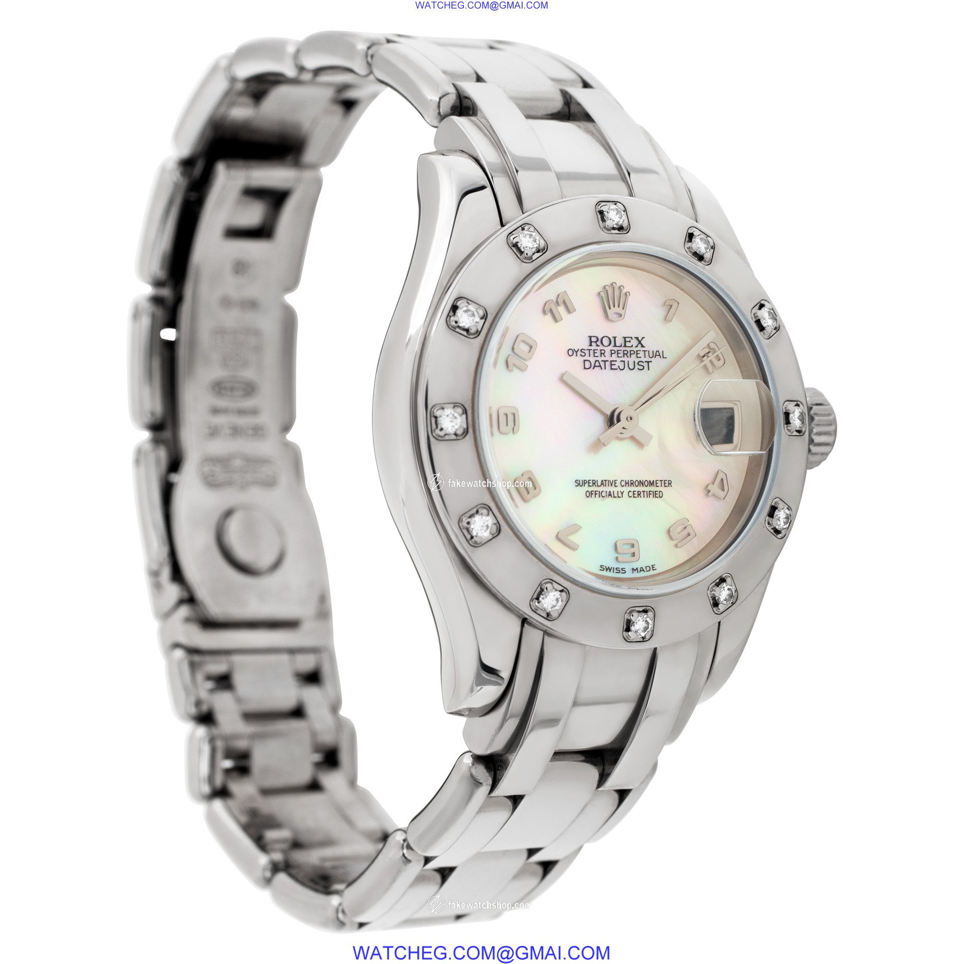 Rolex 80319 Pearlmaster Automatic Female 18k White Gold 4