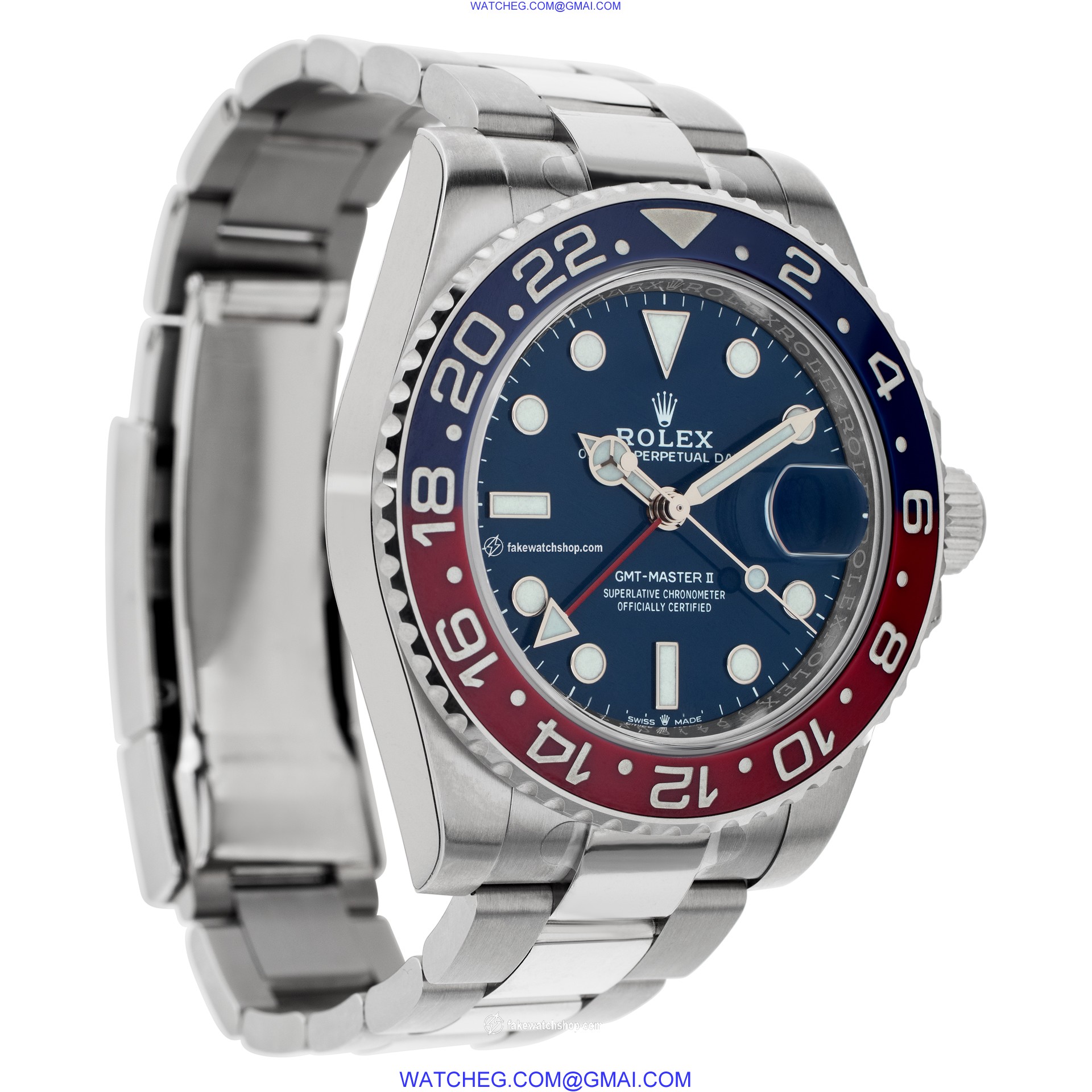 Rolex 126719BLRO GMT-Master II Automatic Male 18k White Gold 4