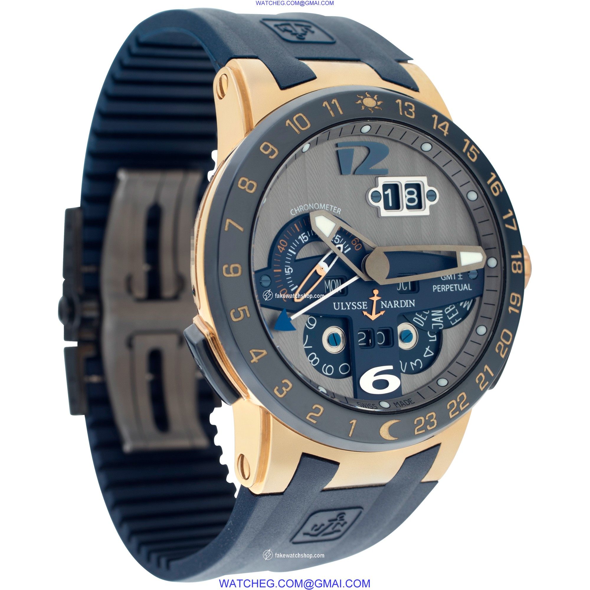 Ulysse Nardin 326-00 El Toro GMT Perpetual Automatic Male 18k yellow gold 4