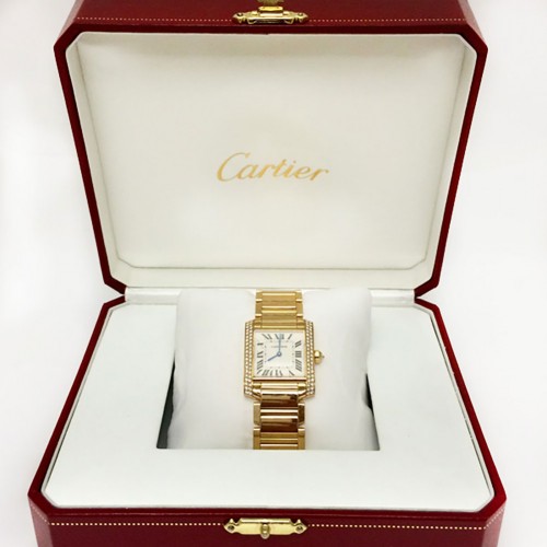 Cartier CRWE1001R8 Tank Francaise Quartz Unisex 18k yellow gold 5
