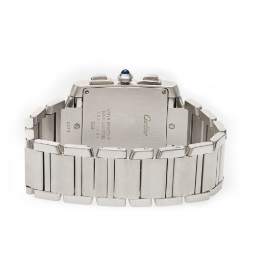 Cartier W51001Q3 Tank Francaise Quartz Male Stainless Steel 5
