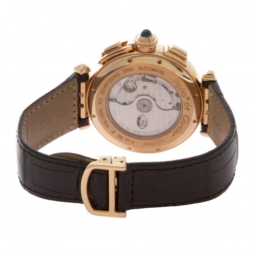 Cartier w3019951 Pasha Automatic Male 18k Pink Gold 5