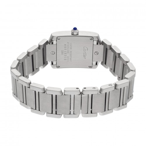 Cartier 2384 Tank Francaise Quartz Female Stainless Steel 5
