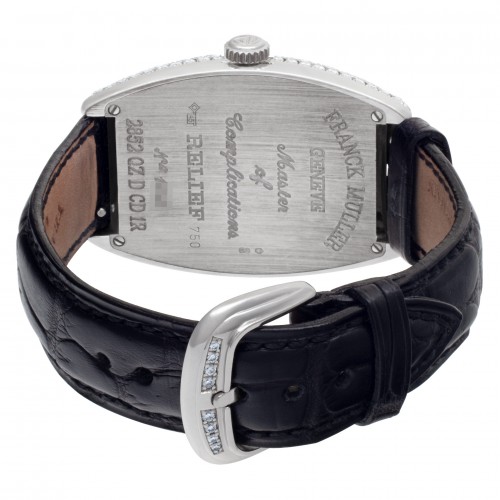 Franck Muller 2852 QZ D CD 1R Curvex Quartz Unisex 18k White Gold 5