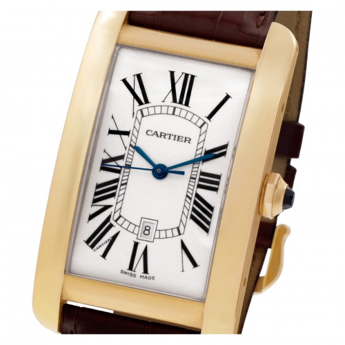 Cartier W56033156 Tank Americaine Automatic Unisex 18k Yellow Gold 5