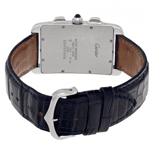Cartier 2312 Tank Americaine Quartz Unisex 18k White Gold 5