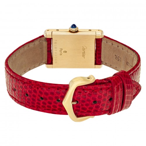 Cartier Cartier 1684 Tank Manual Female 18k yellow gold 5