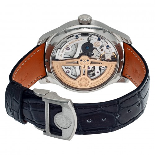 IWC iw503401 Portuguese Perpetual Automatic Male 18k White Gold 5