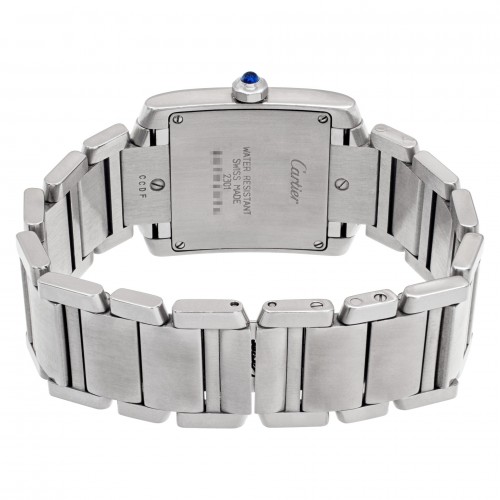 Cartier W51011Q3 Tank Francaise Quartz Female Stainless Steel 5