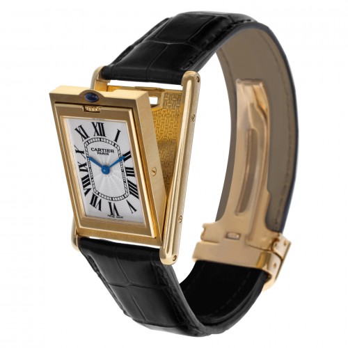 Cartier 2499D Basculante Manual Unisex 18k yellow gold 5