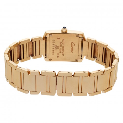 Cartier W50002N2 Tank Francaise Quartz Female 18k Yellow Gold 5