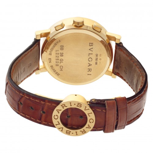 Bvlgari BB38GLCH Diagono Automatic Unisex 18k yellow gold 5