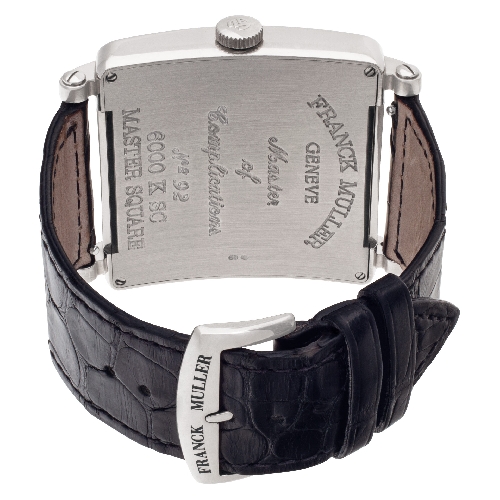Franck Muller 6000 K SC Master Square Automatic Male 18k White Gold 5